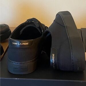 NEW SAINT LAURENT BLACK MENS SNEAKERS